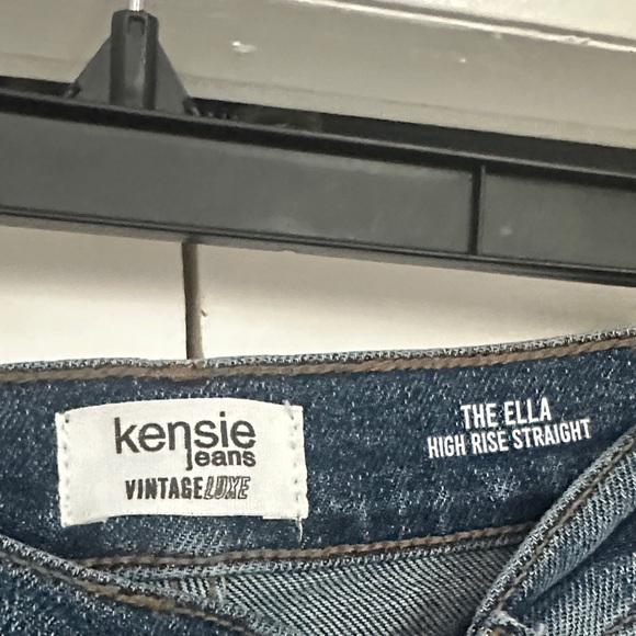Kensie Dark Blue Straight Leg Jeans - Picture 2 of 7